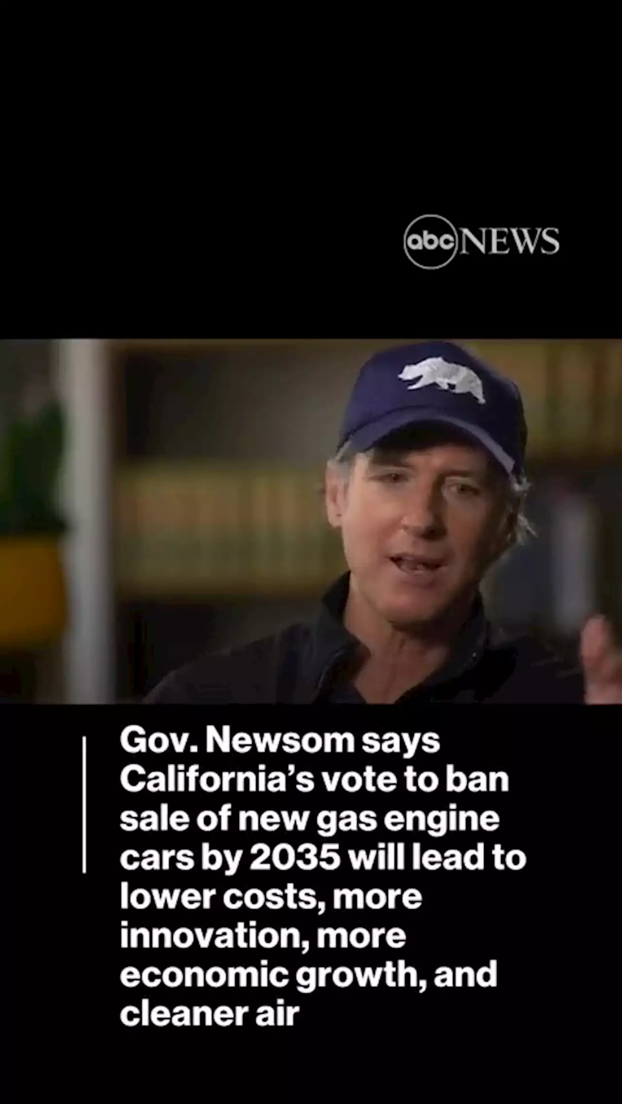 Newsom touts California's historic vote to ban sale of new gas engine cars by 2035