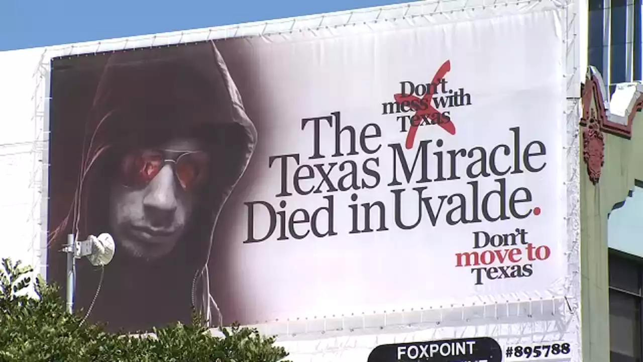 SF billboard warns Californians not to move to Texas by highlighting state's weak gun laws