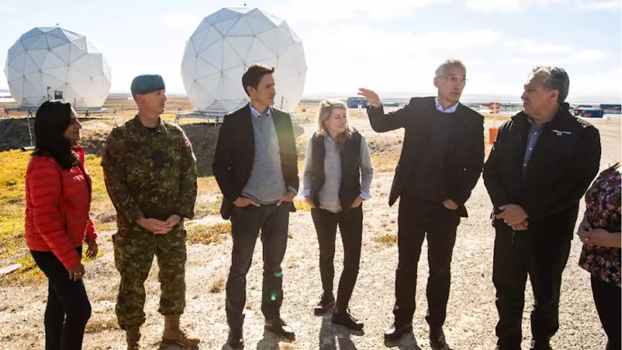 NATO secretary-general, prime minister visit northern Alberta military base