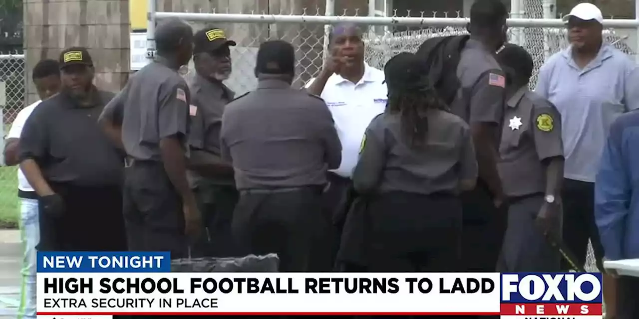 Extra security in place as high school football returns to Ladd-Peebles Stadium