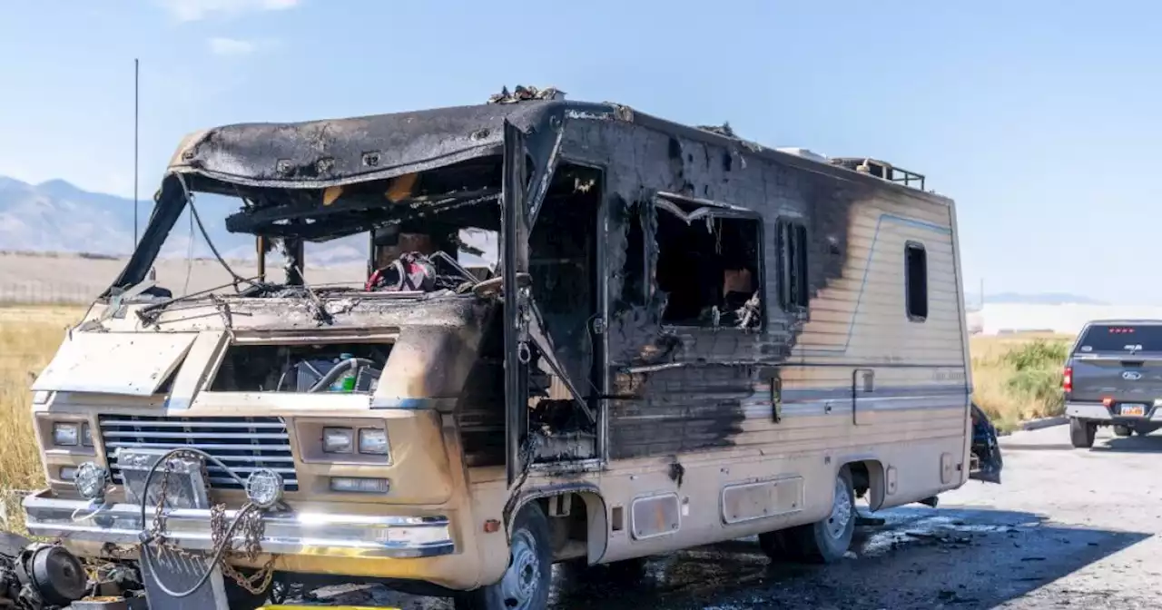 Man arrested after setting his Salt Lake City motorhome on fire, police say