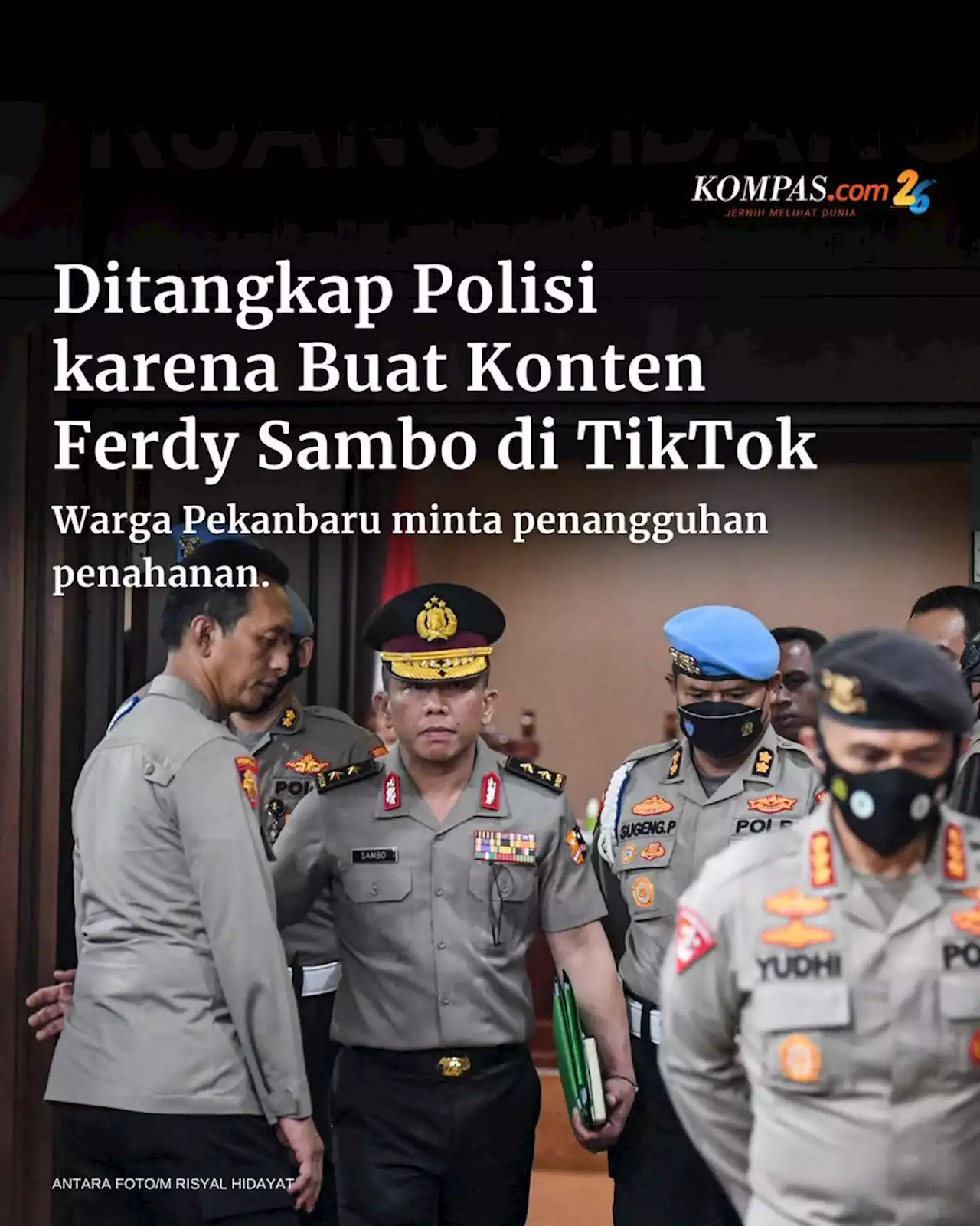 Ditangkap Polisi karena Buat Konten Ferdy Sambo di TikTok, Warga Pekanbaru Minta Penangguhan Penahanan