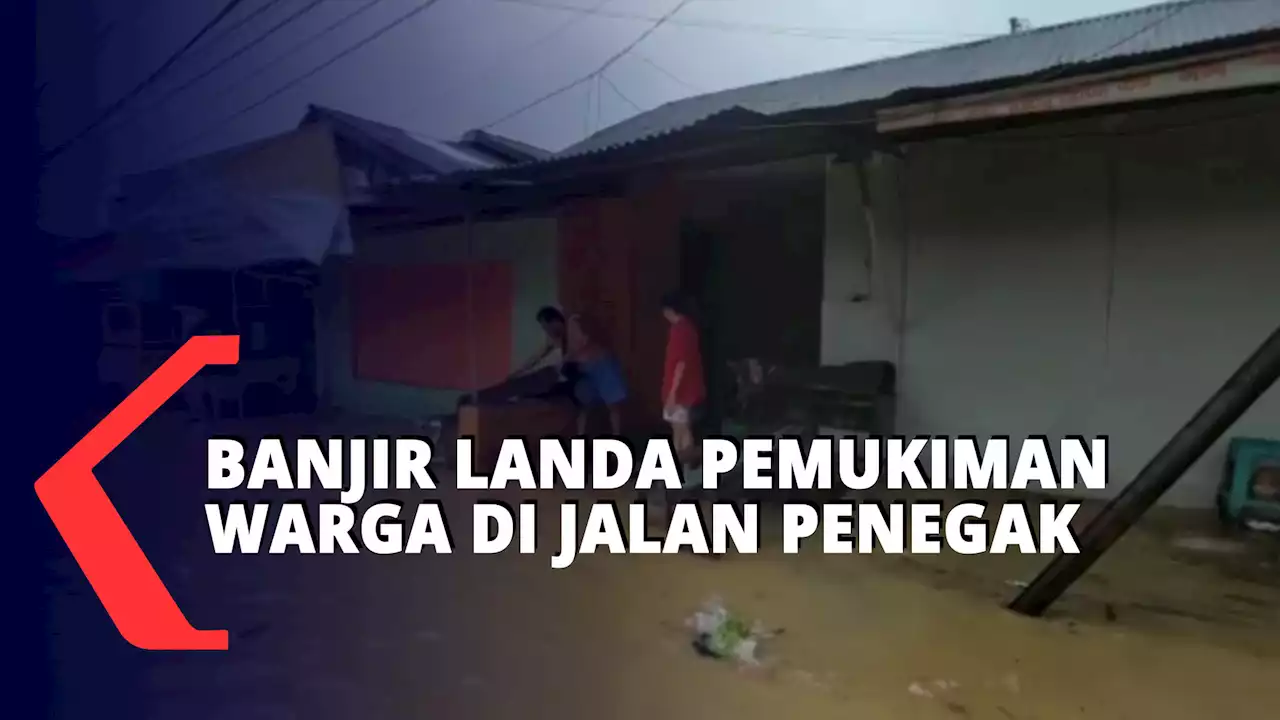 Rumah Warga dan Pertokoan Kebanjiran