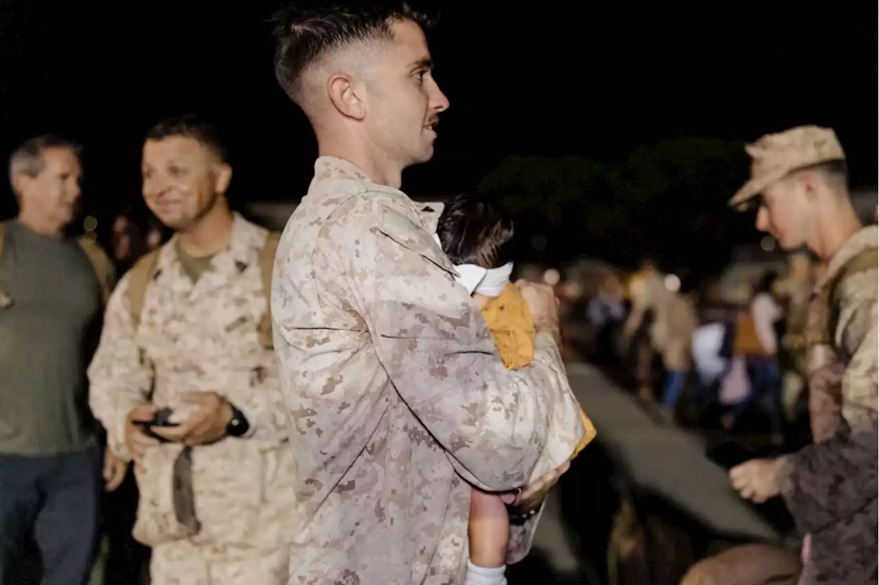 Marine names son after 2 Camp Pendleton friends killed in Kabul airport bombing a year ago