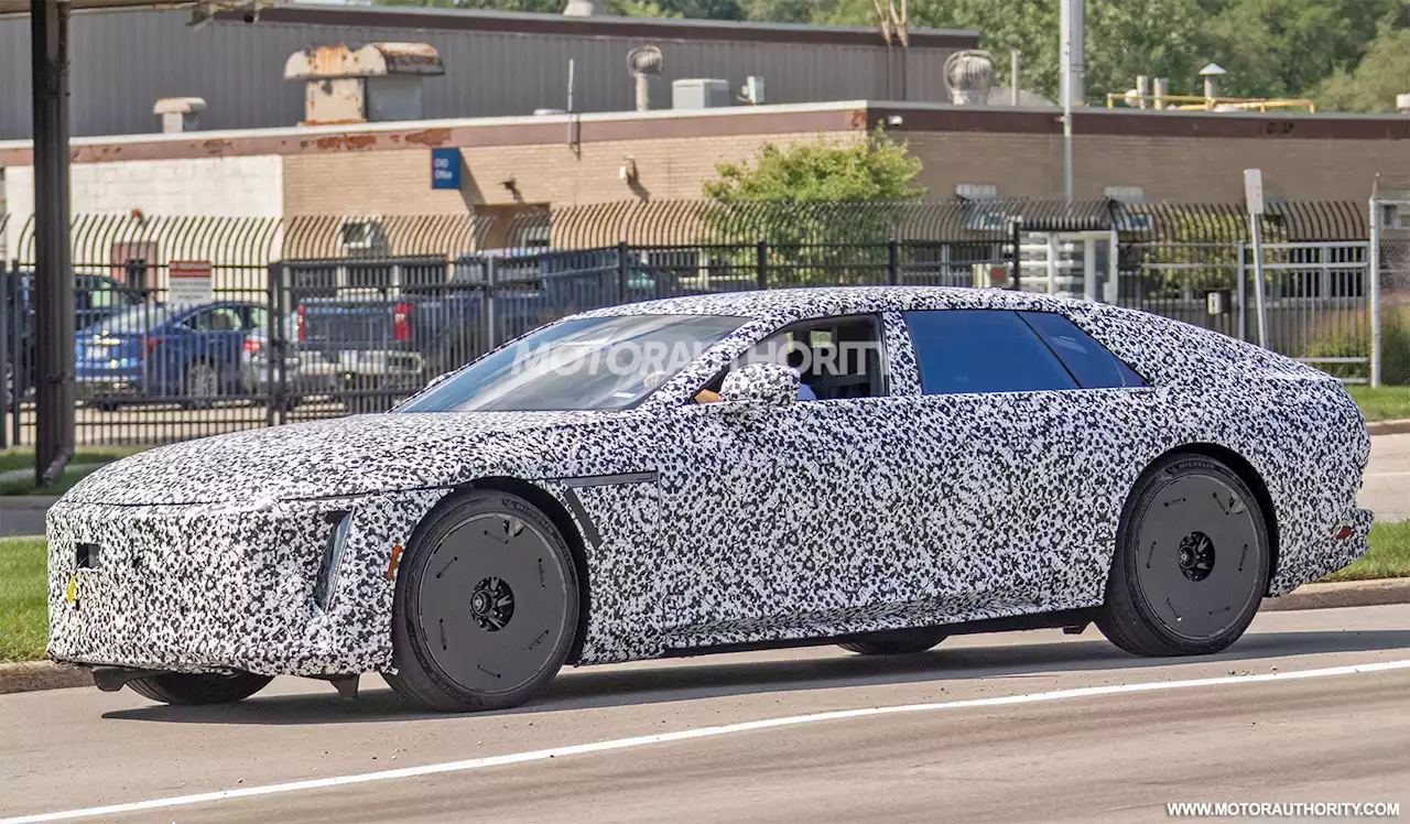 2025 Cadillac Celestiq spy shots and video: Flagship EV takes to the road