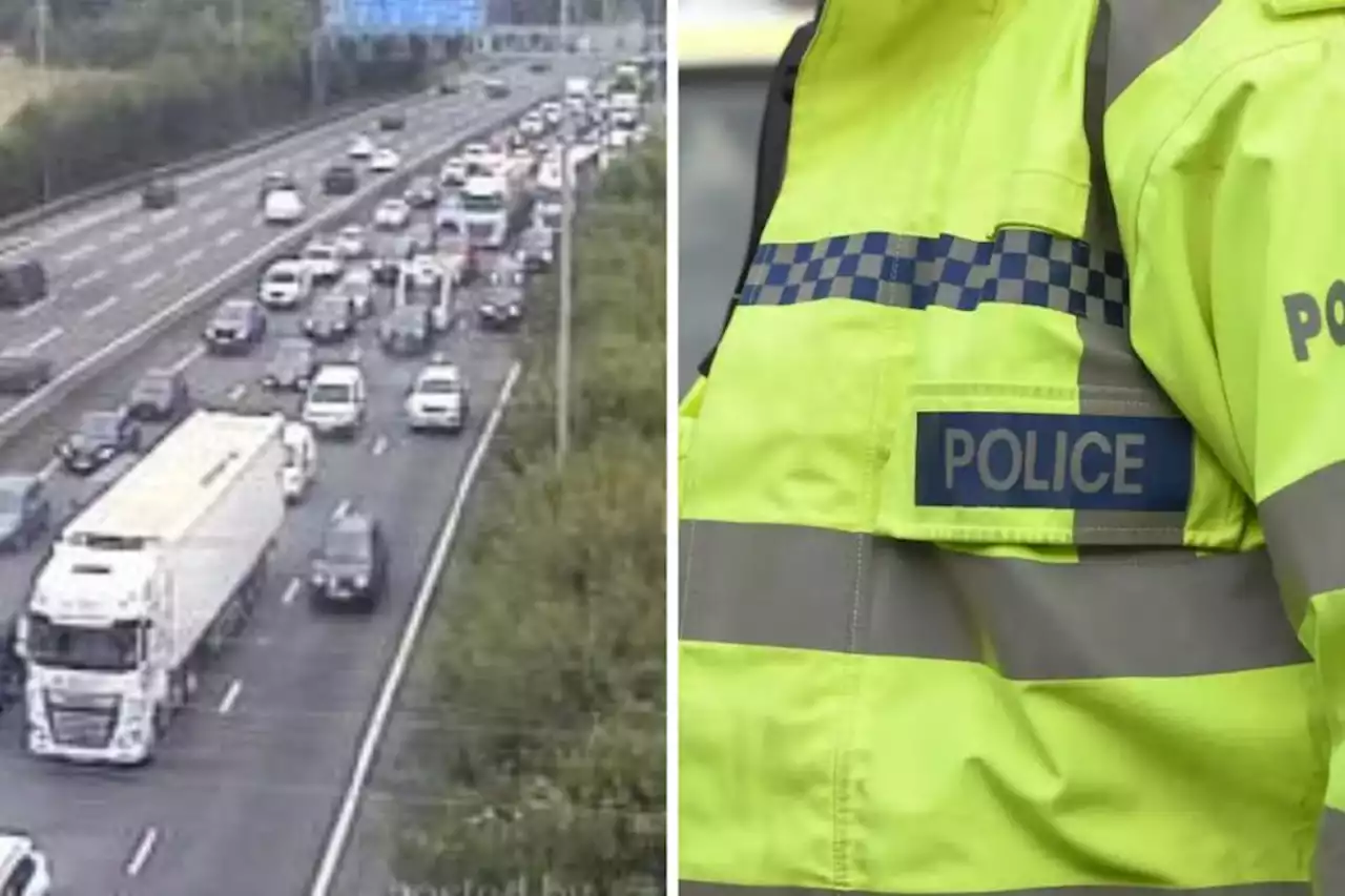 M25 lanes shut as van overturns - live updates