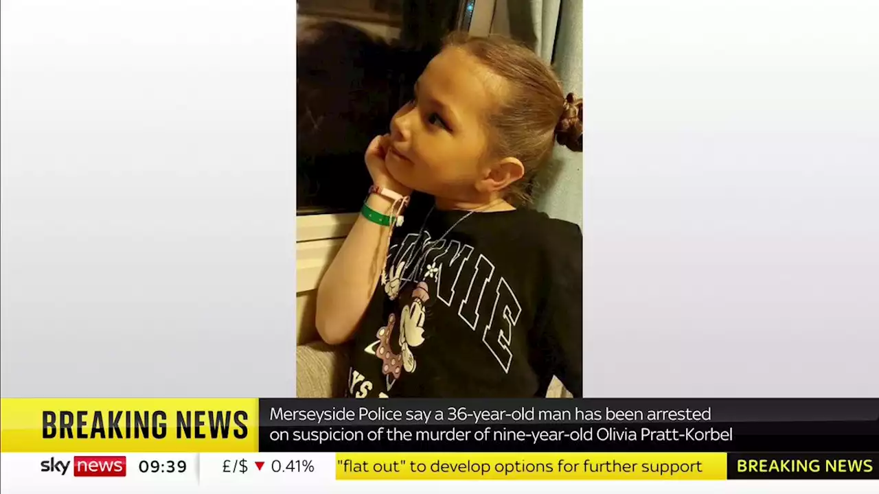 Olivia Pratt-Korbel killing: Man arrested on suspicion of murder of nine-year-old girl in Liverpool