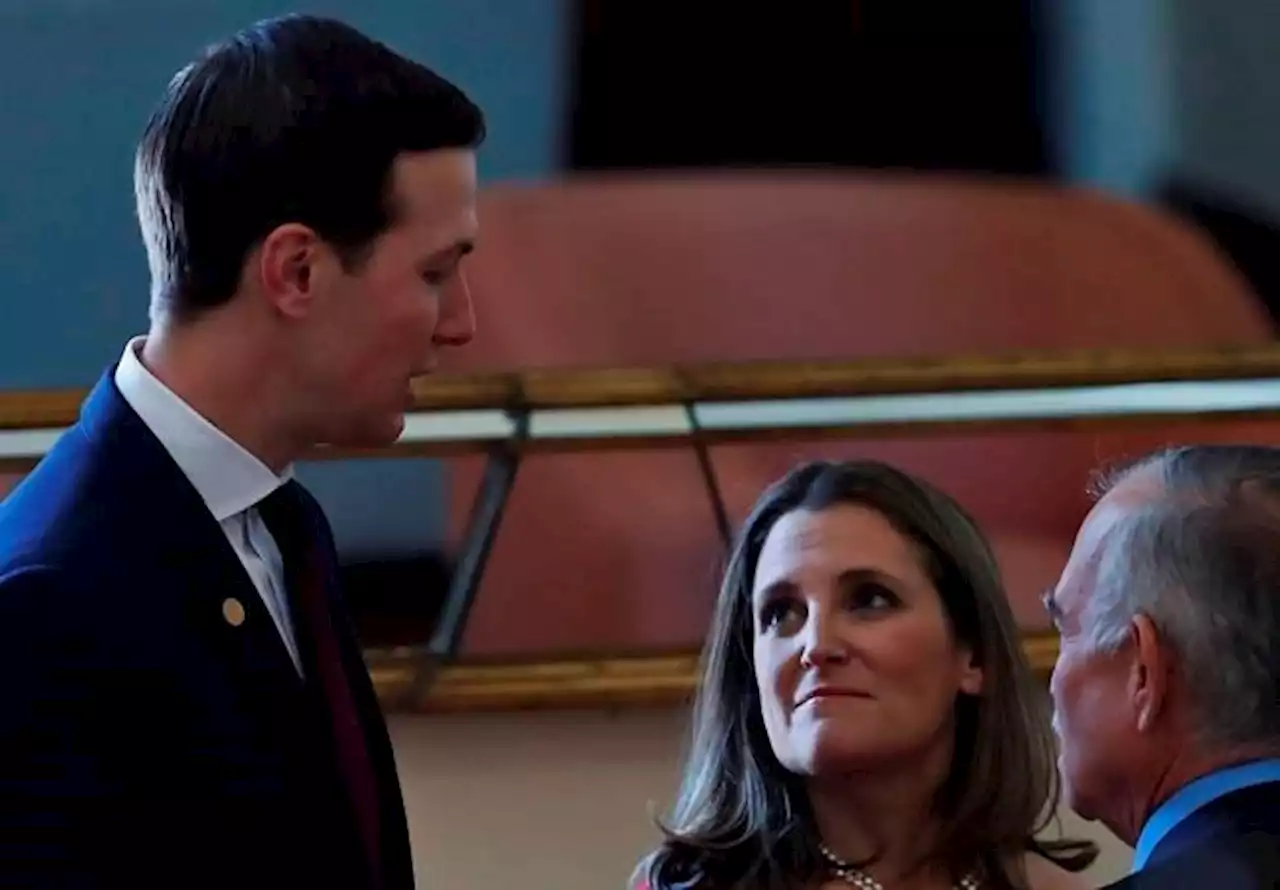 Freeland shrugs off criticism in Kushner book, says Canada just responded to a bully