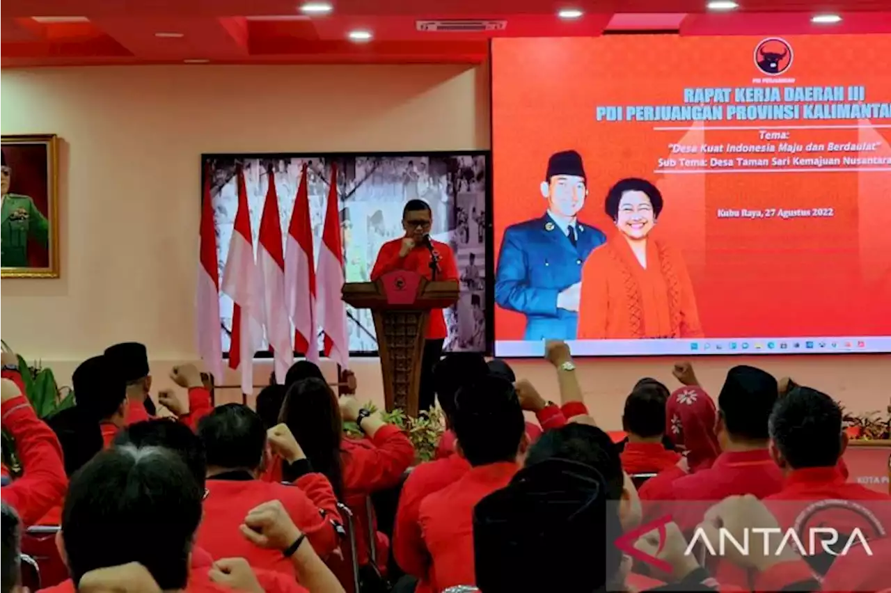 Sekjen PDI Perjuangan buka Rakerda dan lantik pengurus BMI Kalbar