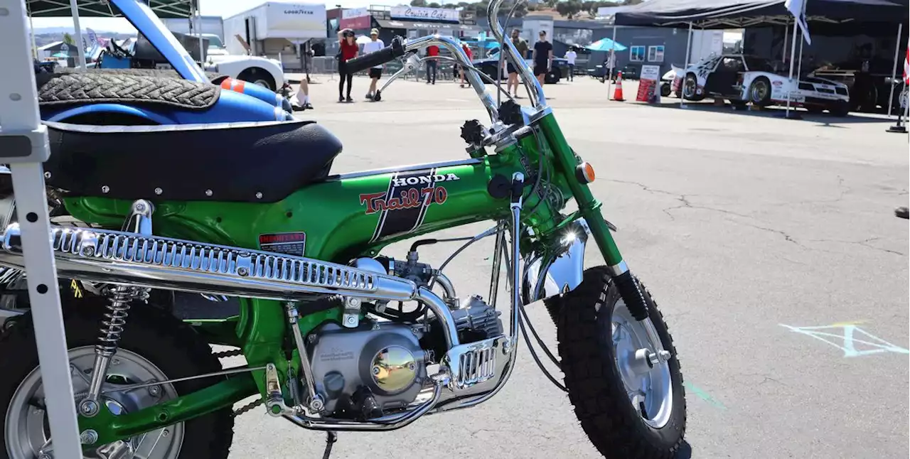 Even the Pit Bikes Are Cool at Laguna Seca