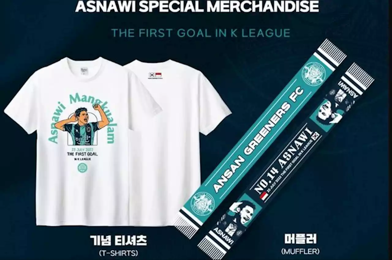 Ansan Greeners Rilis Merchandise Khusus Asnawi Mangkualam, Jadi Pemain Pertama di Klub yang Punya Produk Personal - Bolasport.com