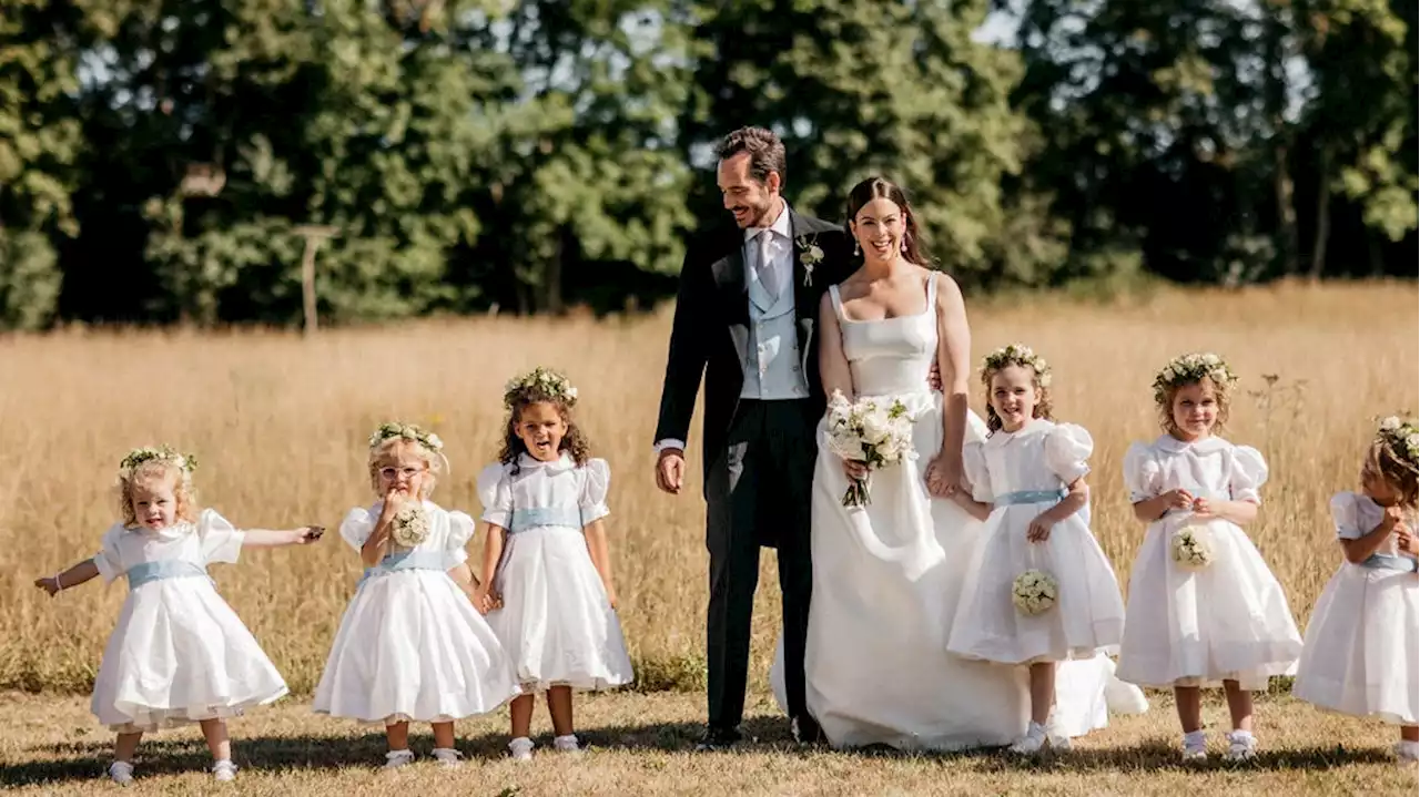 Dior’s New Look Inspired This Bride’s English Garden Wedding Dress