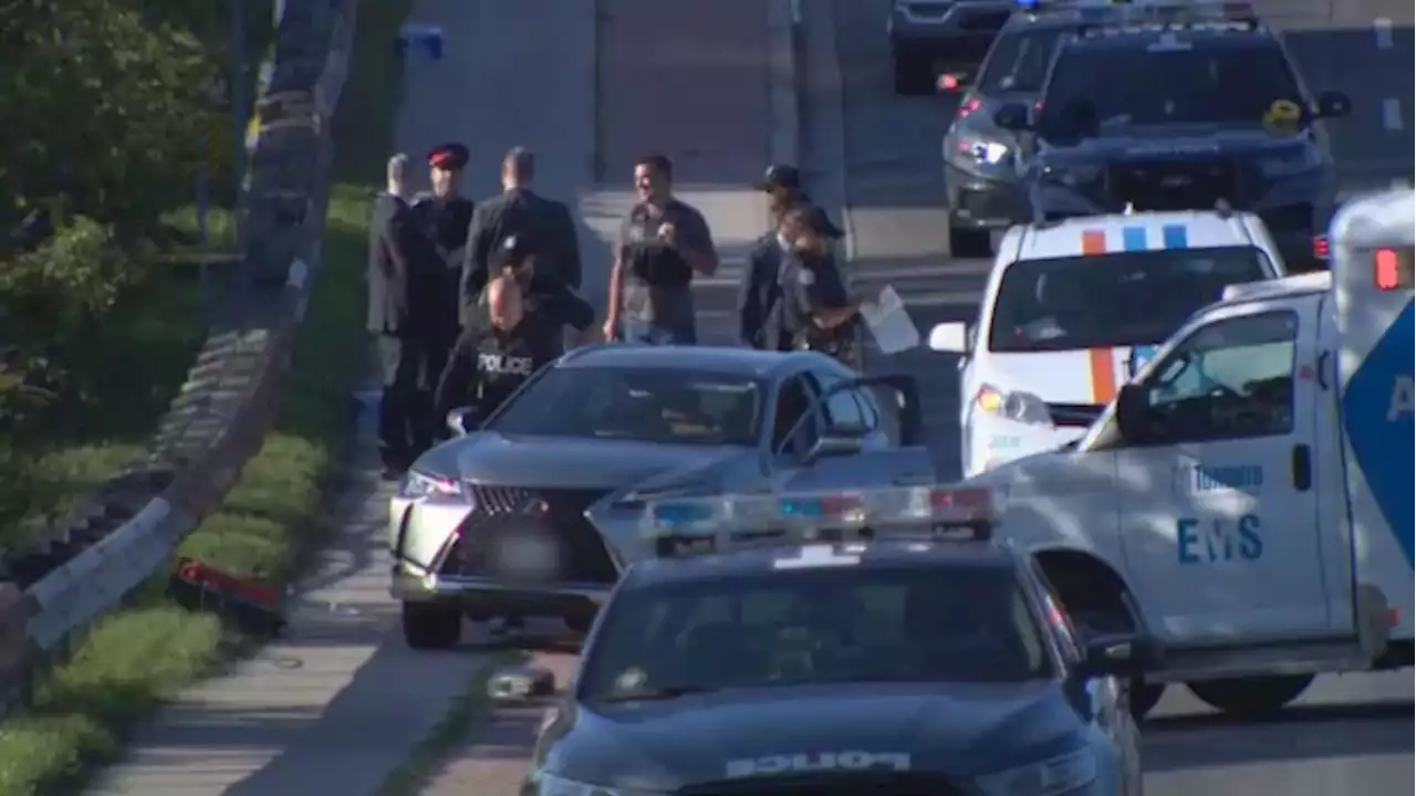 2 dead, 1 in custody after reported stabbing in vehicle in Toronto following 'obvious struggle' | CBC News