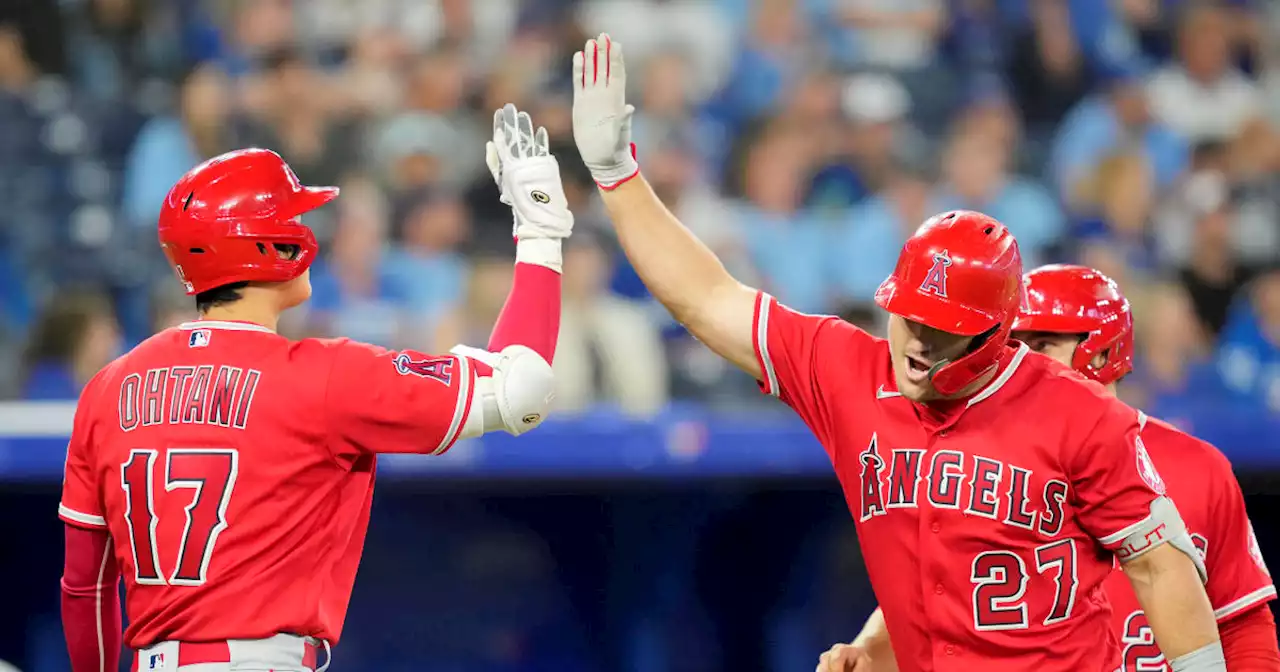 Trout sets Angels scoring record in 12-0 rout of Blue Jays