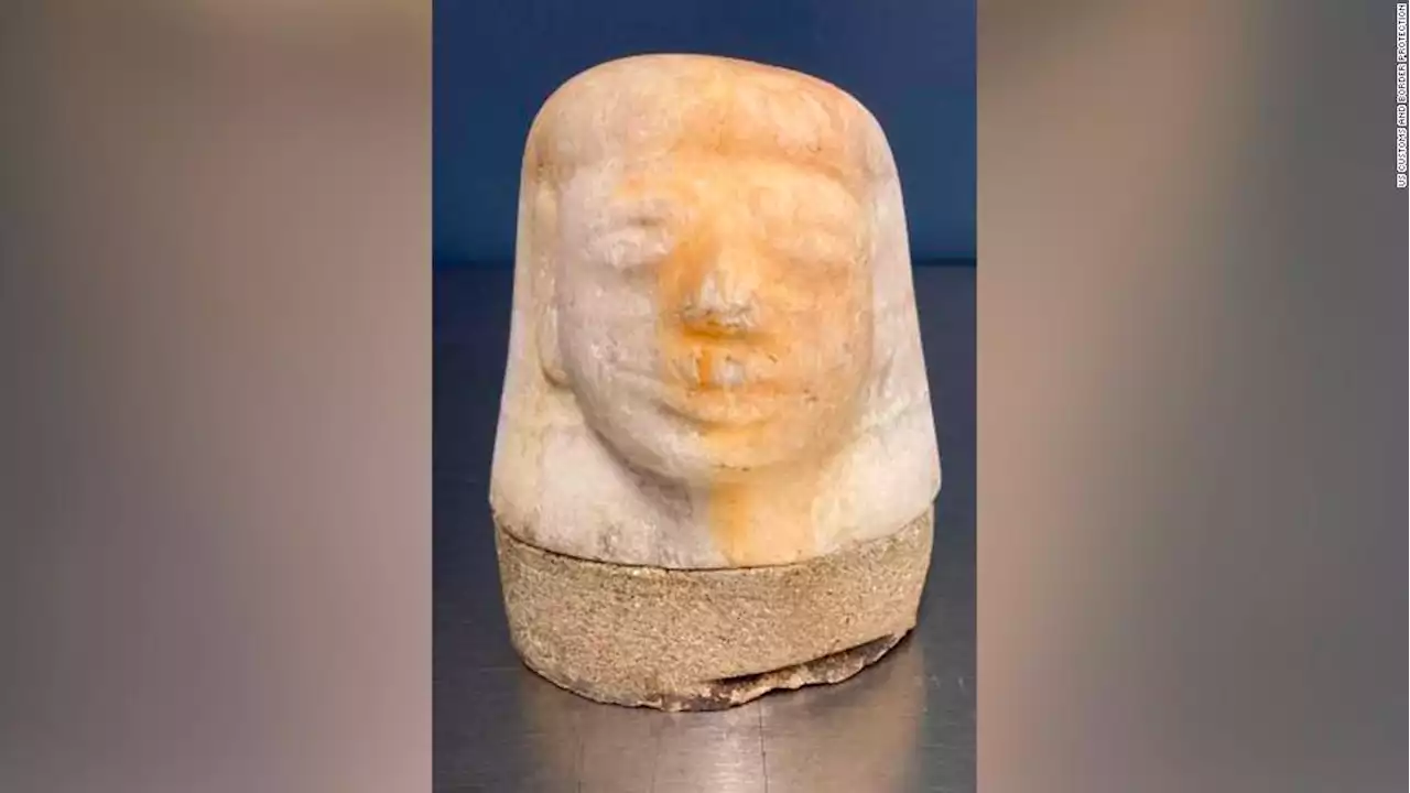 A 3,000-year-old Egyptian artifact was seized by customs officials in Tennessee