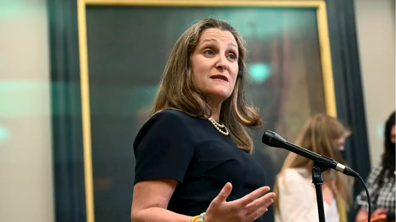 Politicians condemn verbal harassment of Deputy PM Freeland in Alberta