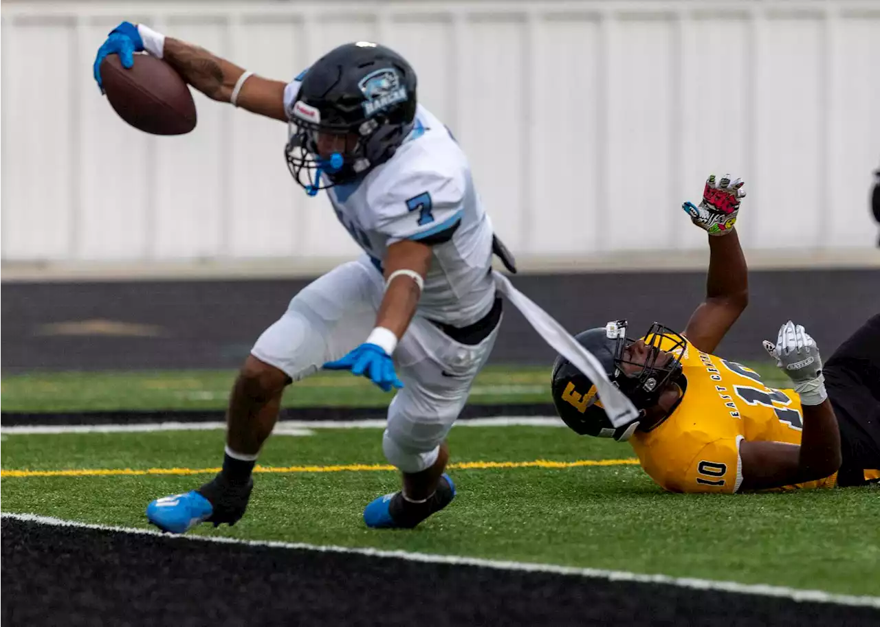 Harlan pounds out 33-7 victory over East Central