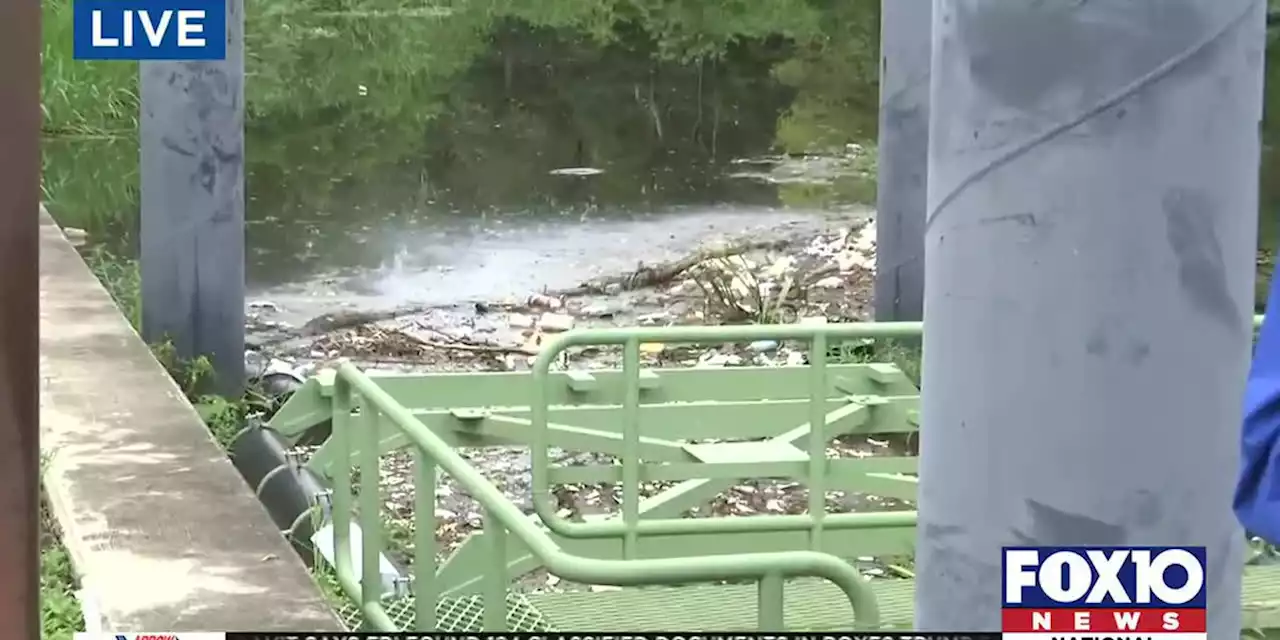 Local litter traps and litter crews working overtime due to constant rainfall