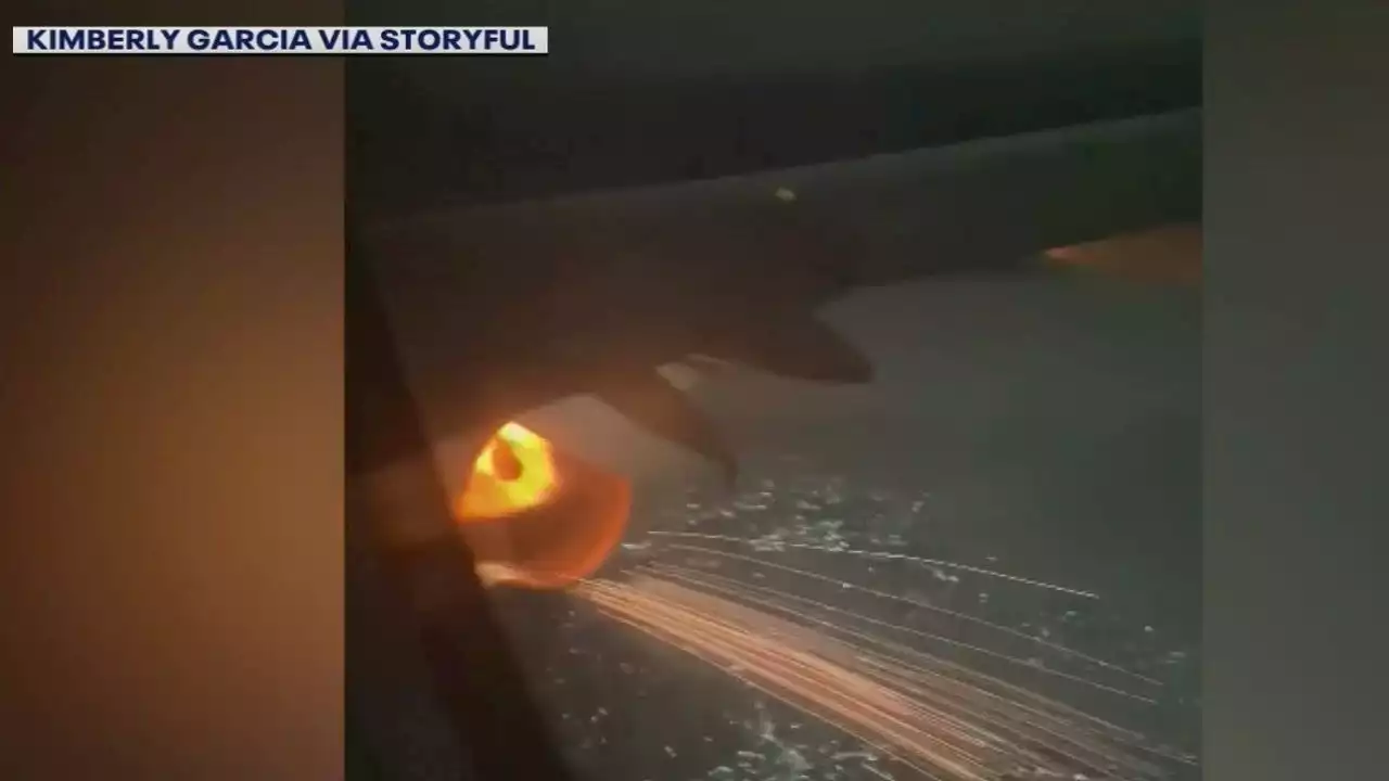 VIDEO: Engine fire forces LA-bound plane to divert back to Mexico