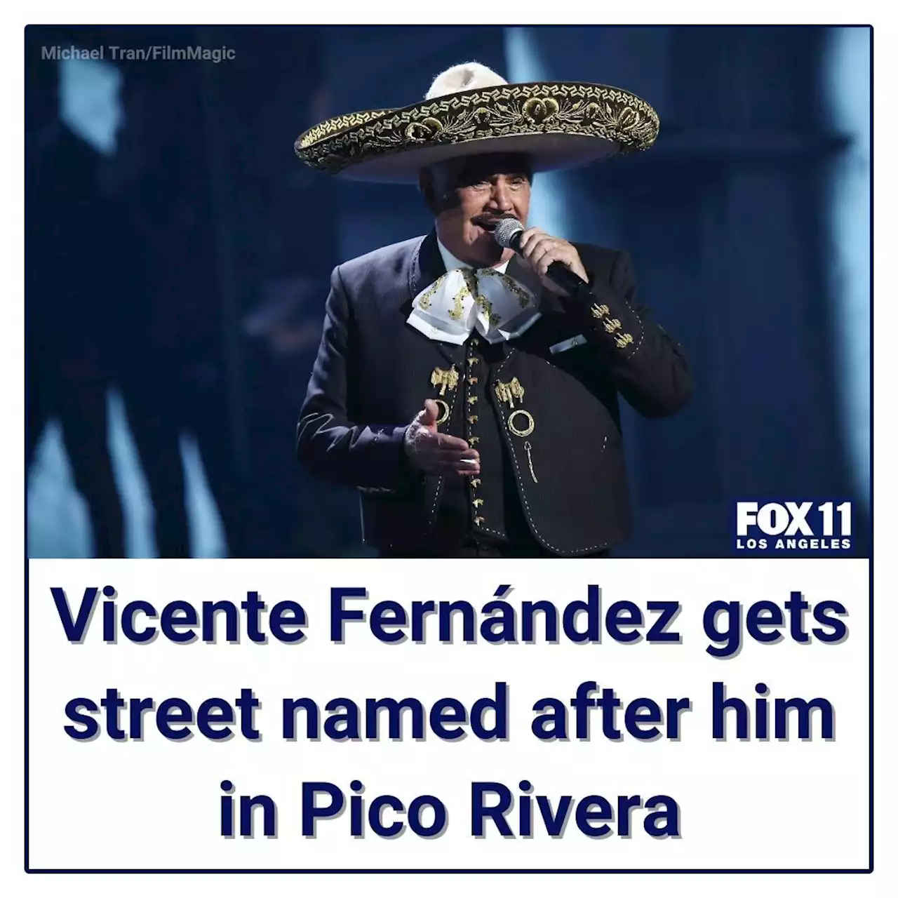 Vicente Fernández honored with street named after him in Pico Rivera