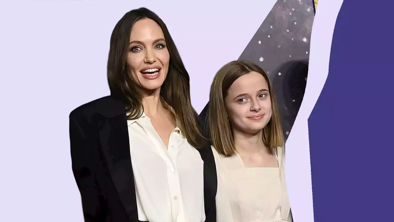 Angelina Jolie and daughter Vivienne posed backstage at Dear Evan Hansen