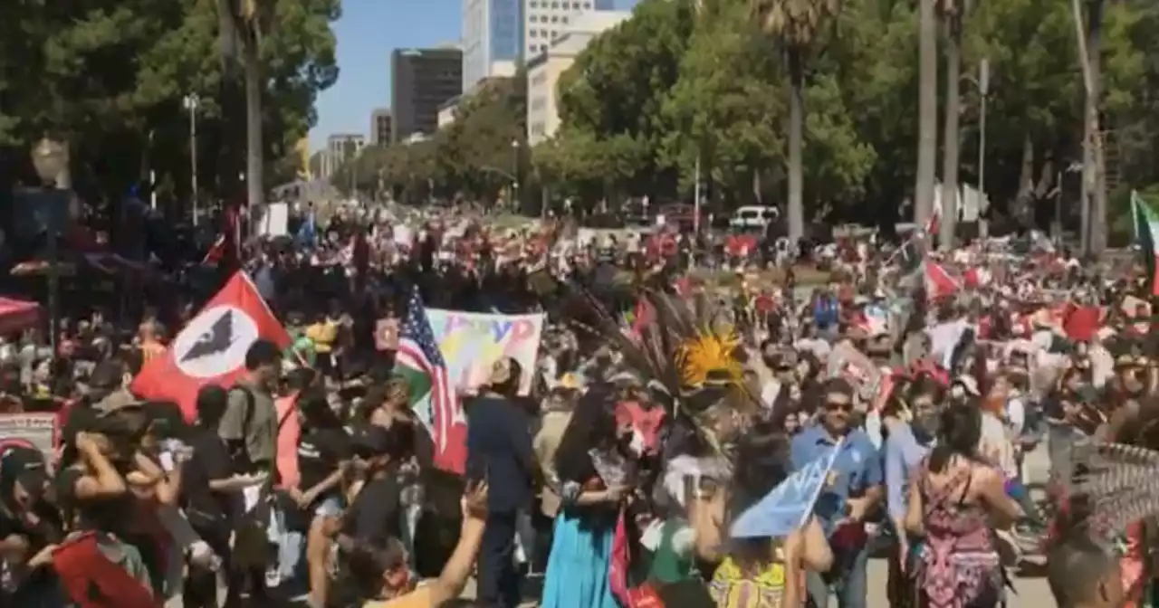 California farmers make 24-day pilgrimage demonstrating for easier voting in union elections