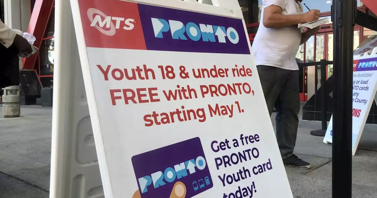 Free transit rides offered to youth across San Diego County this school year