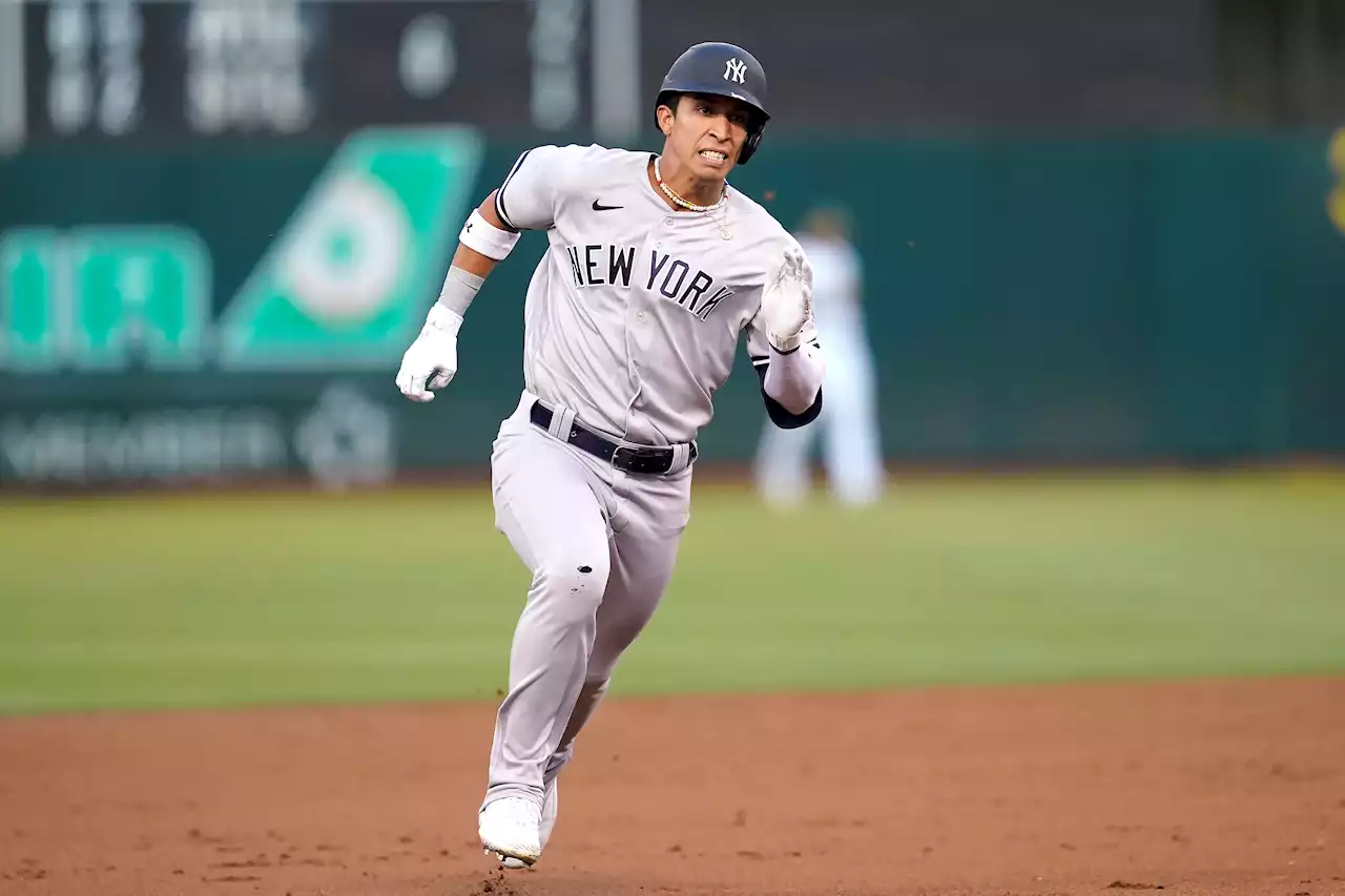 Yankees’ Oswaldo Cabrera posts second straight three-hit game