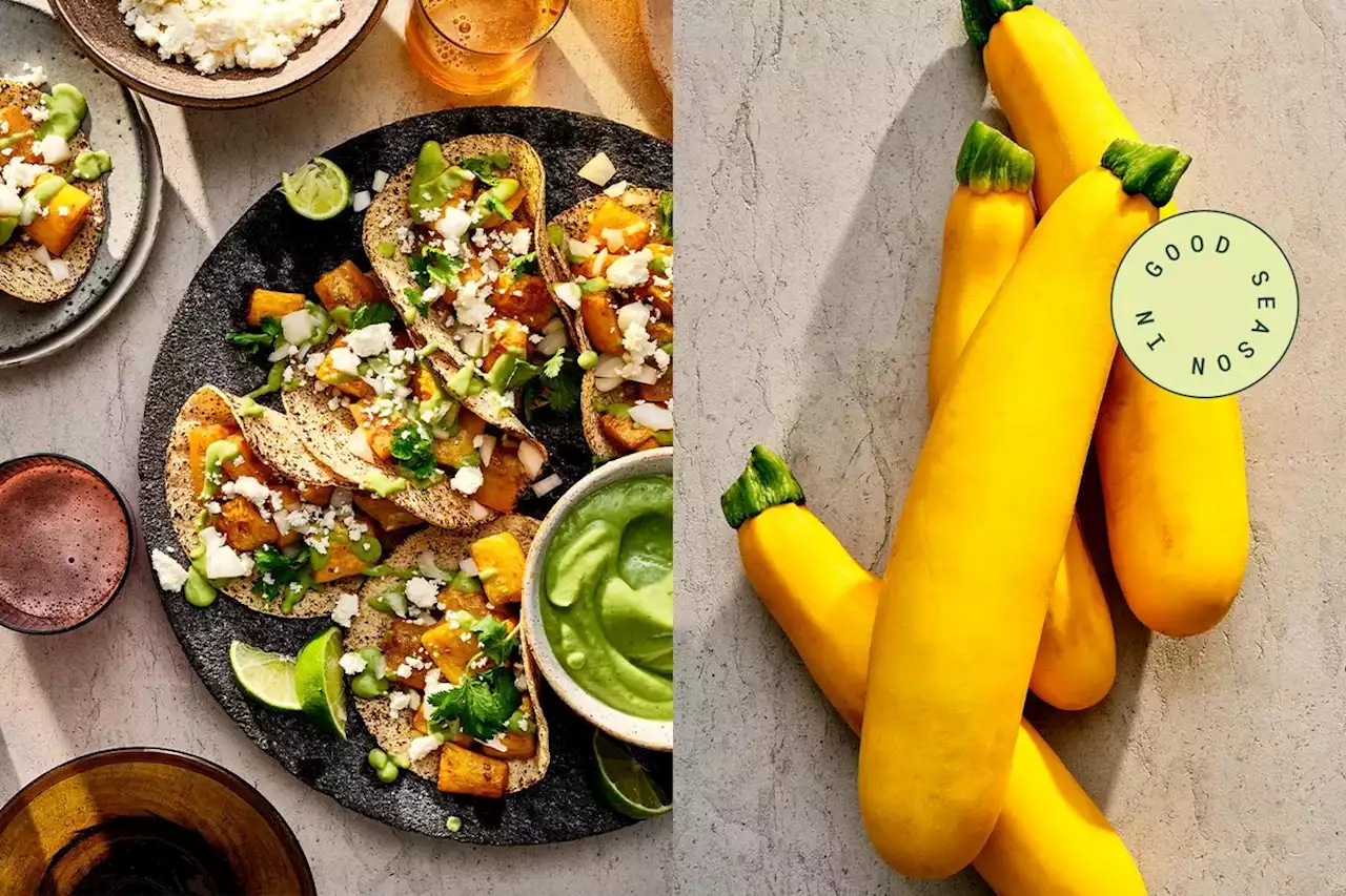 Summer Squash Tacos with Avocado Salsa