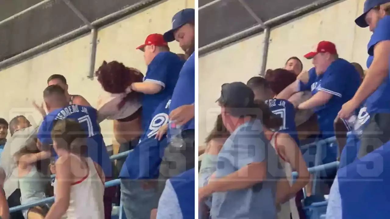 Crazy Catfight Erupts At Blue Jays Baseball Game