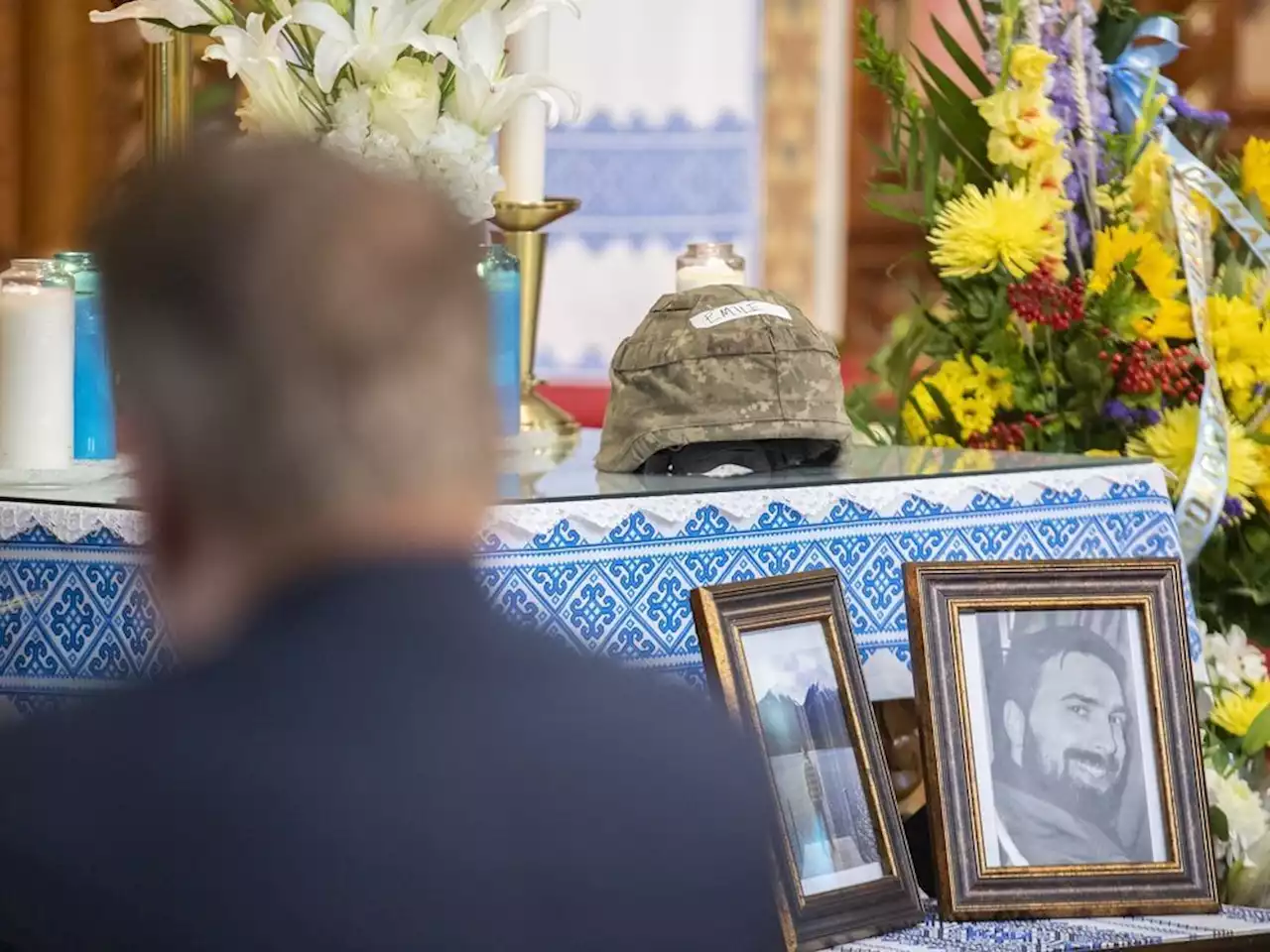 Mother of Quebecer killed in Ukraine tells memorial service her son was a hero