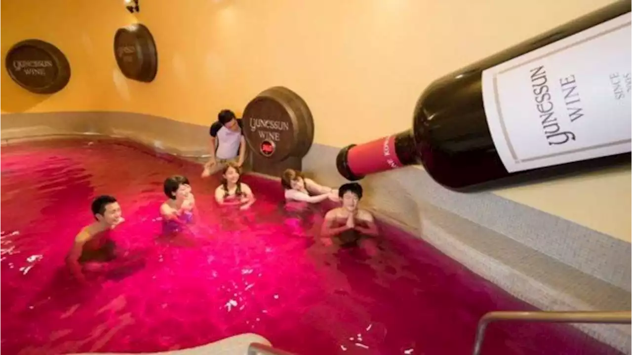 Uniknya Kolam Wine di Jepang, Bisa Remajakan Kulit