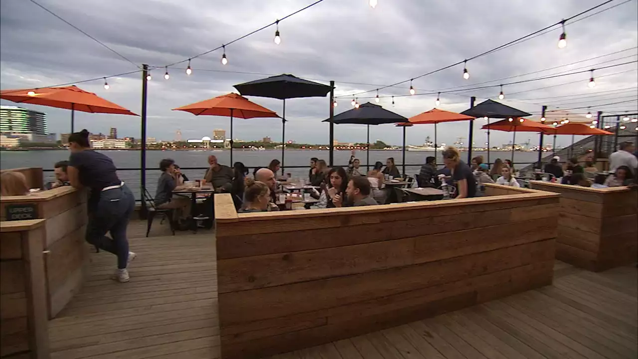 Liberty Point is Philadelphia's largest outdoor restaurant with 5 bars, 3 levels of dining