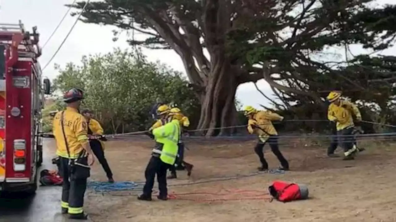 Man falls 100 feet when cliff crumbles beneath him