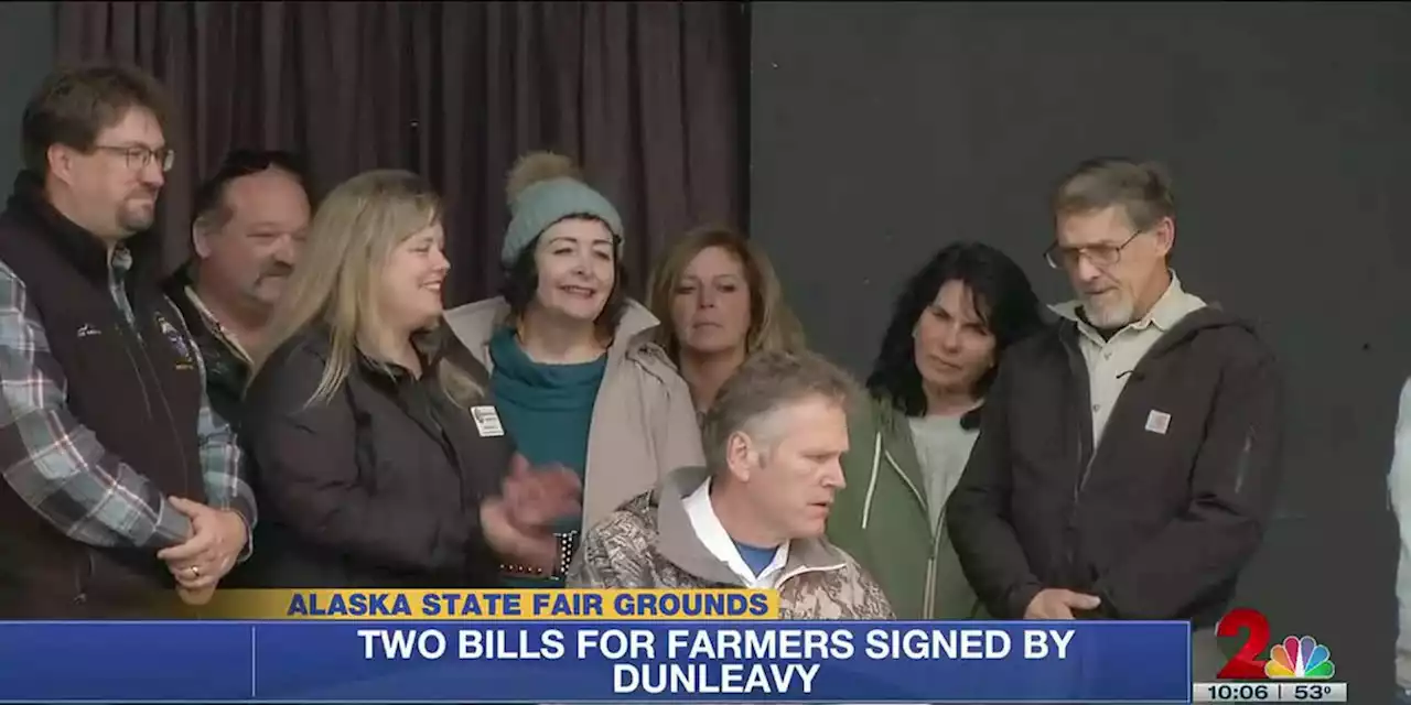 Gov. Mike Dunleavy signs 2 bills for the farming and meat industry