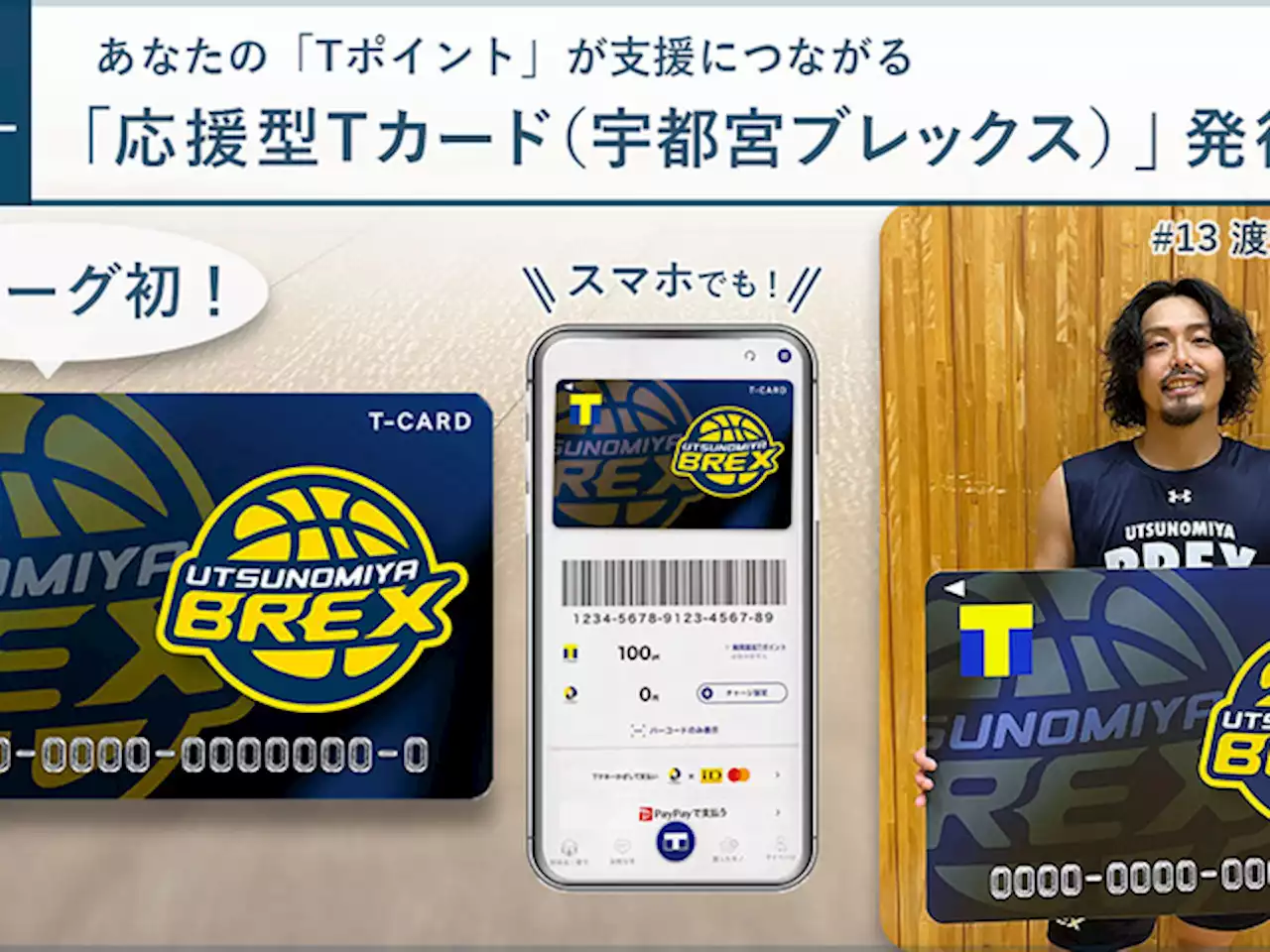 「応援型Tカード（宇都宮ブレックス）」が登場--Bリーグクラブ初、9月1日から