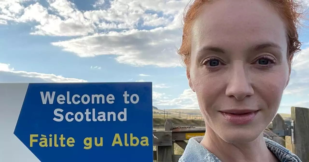 Mad Men star Christina Hendricks shares stunning snaps from trip to Scotland