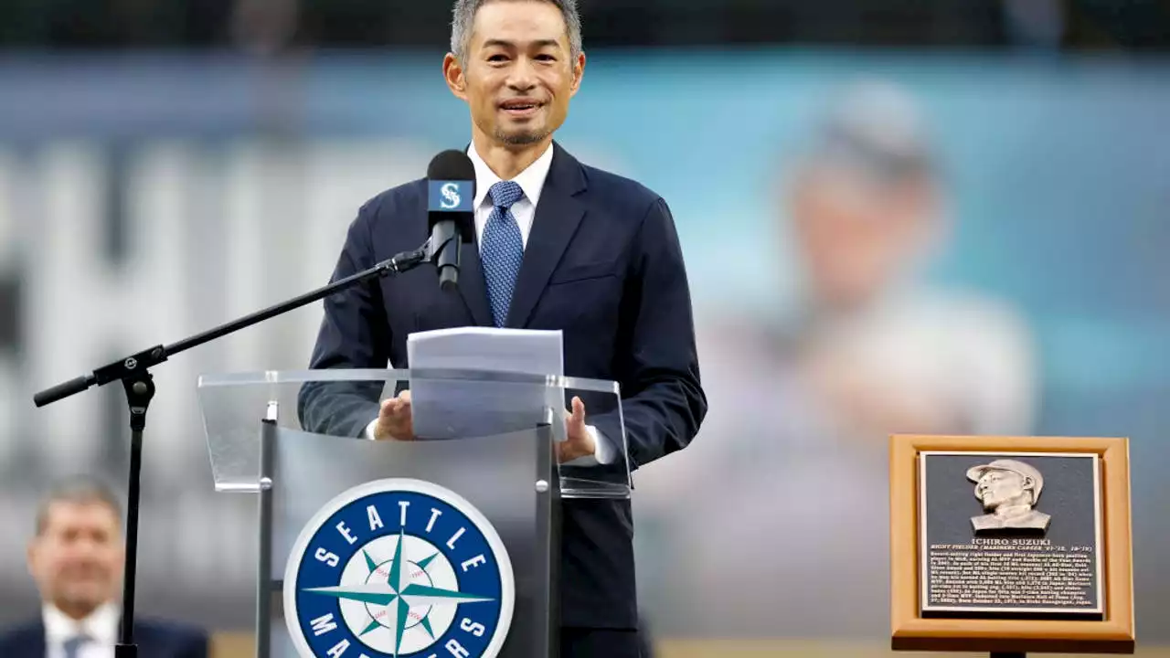 Ichiro expresses gratitude entering Mariners Hall of Fame