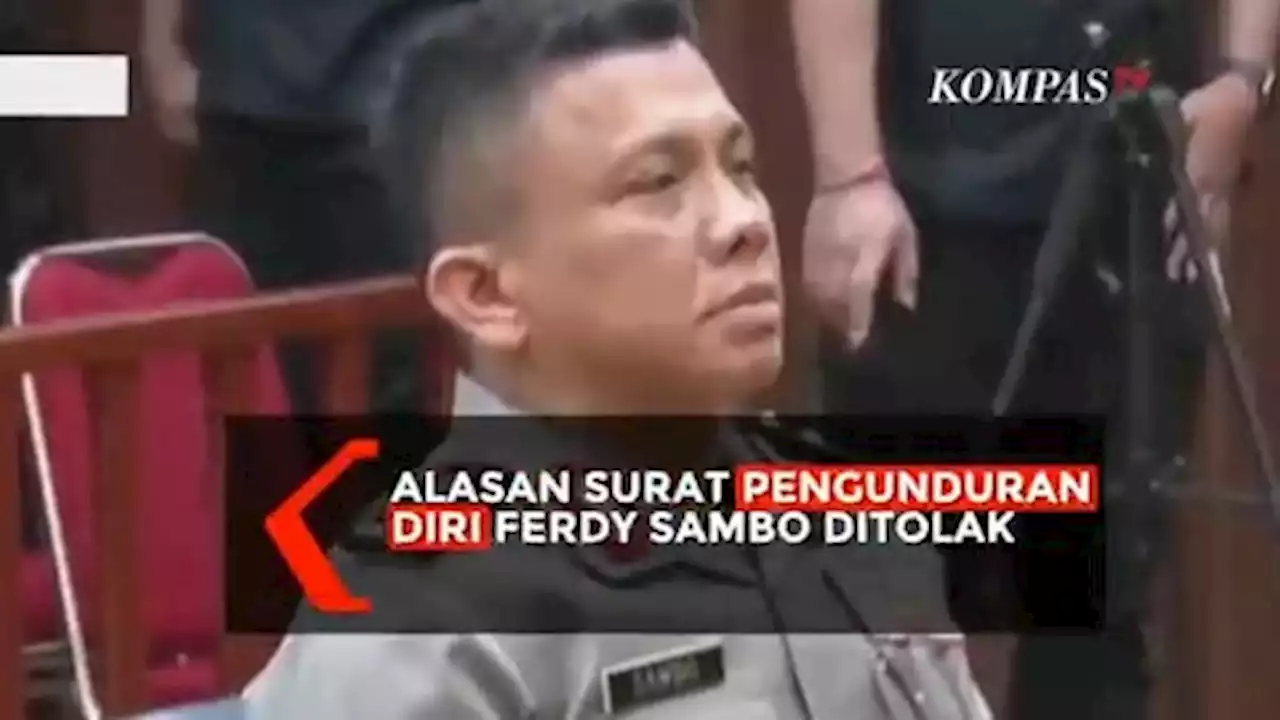 Kapolri Ungkap Alasan Surat Pengunduran Diri Ferdy Sambo Ditolak