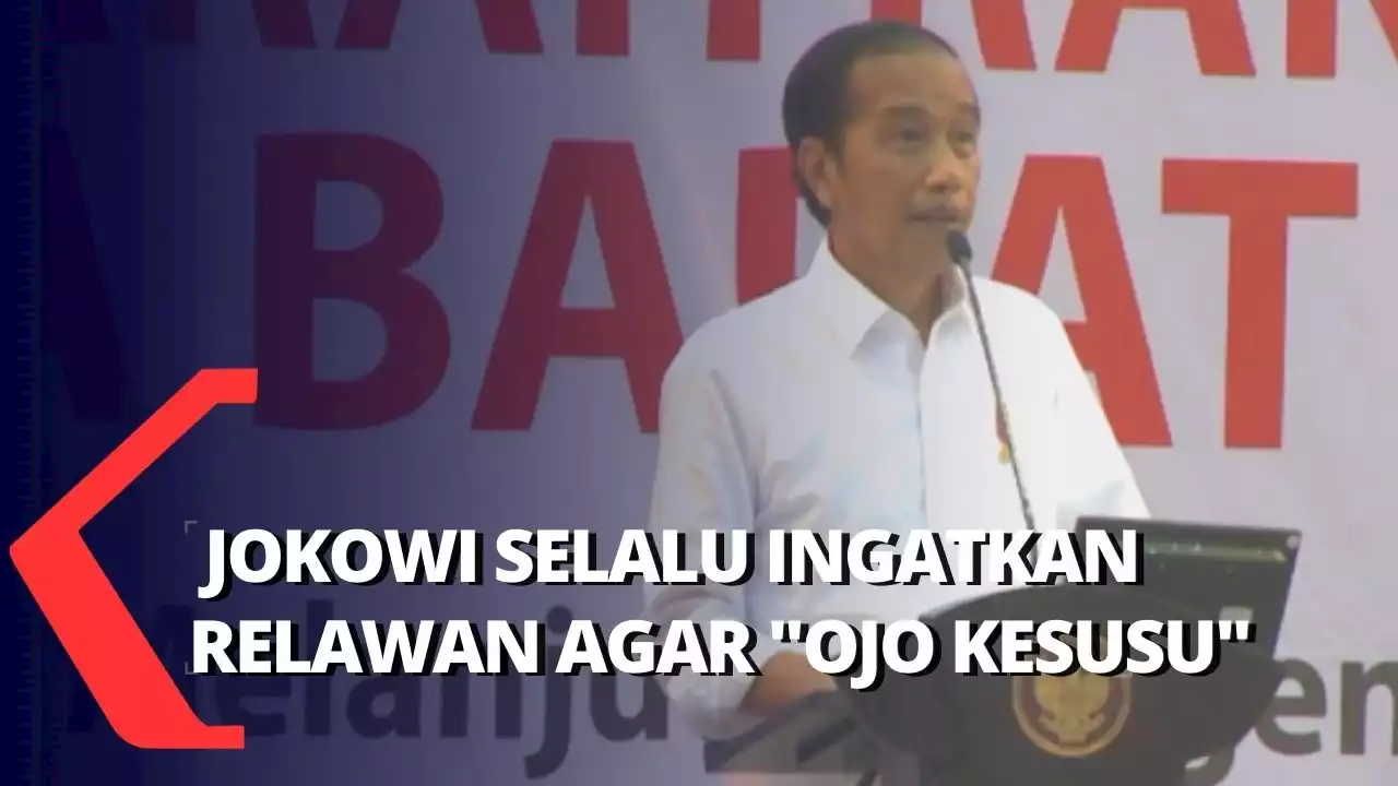 Momen Jokowi Konsisten Beri Pesan ke Sukarelawan untuk Tidak Terburu-buru Tentukan Pilihan Capres