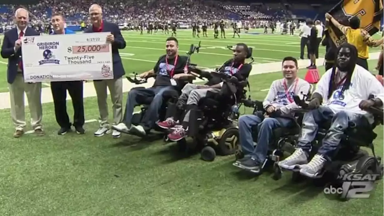 Local organization supports football players with spinal cord injuries