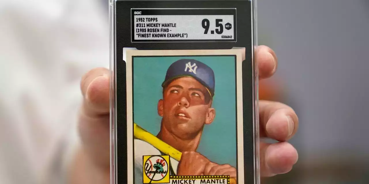 Mickey Mantle baseball card sets record with $12.6 million sale