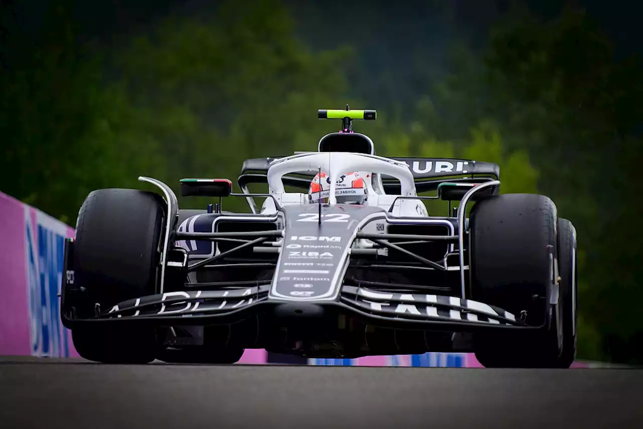 Tsunoda pit lane start moves Verstappen and Leclerc up Spa F1 grid