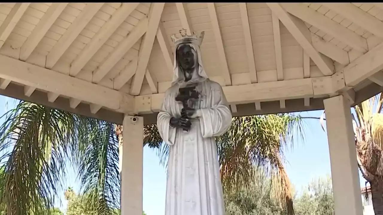 Religious Statue of Mary Vandalized Outside of North Hollywood Church