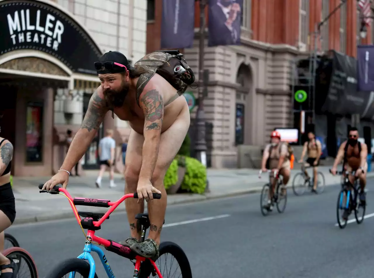 Hundreds bare it all, or just a little, during the Philly Naked Bike Ride