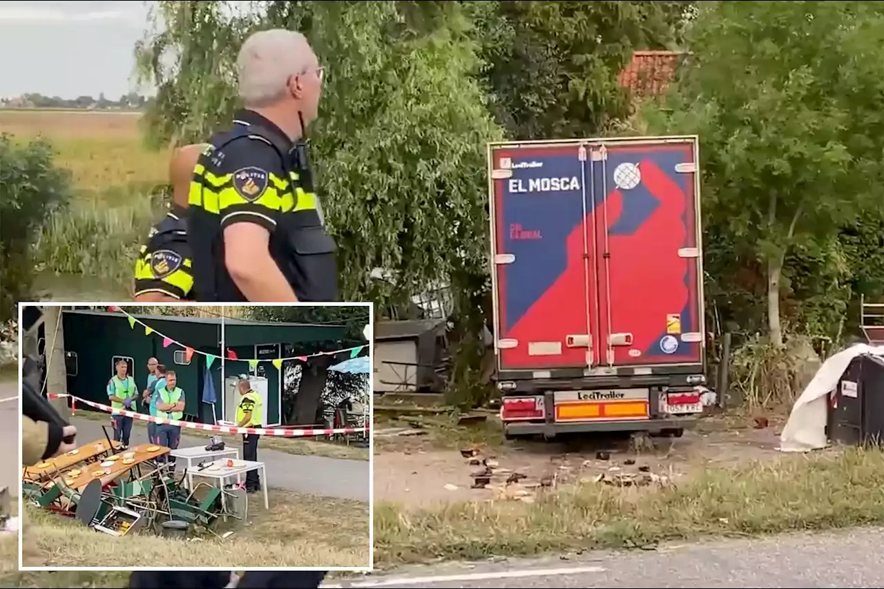 At least 3 dead after truck driver in Netherlands crashes into barbecue