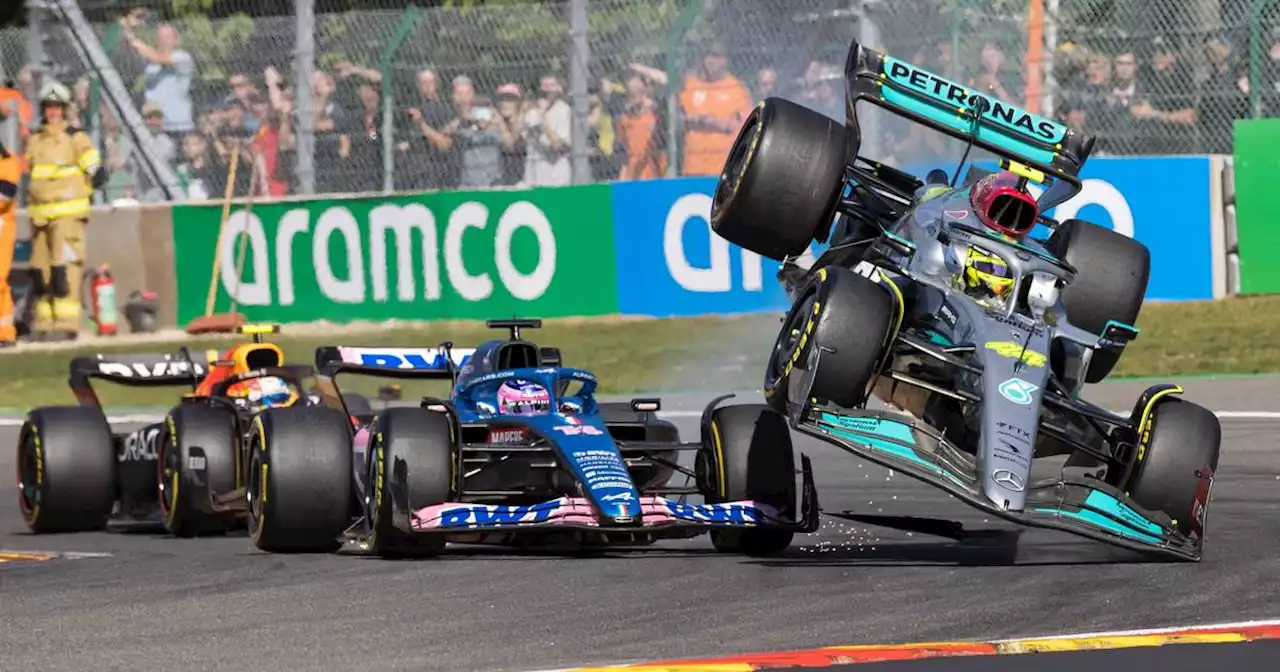 Formel 1: Chaos-Start in Spa - Lewis Hamilton nach Crash ausgeschieden