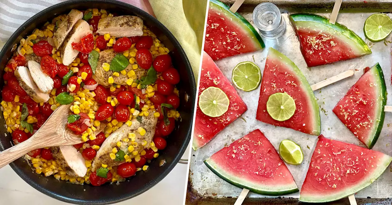 Joy Bauer savors the last of summer with skillet chicken and watermelon margarita pops