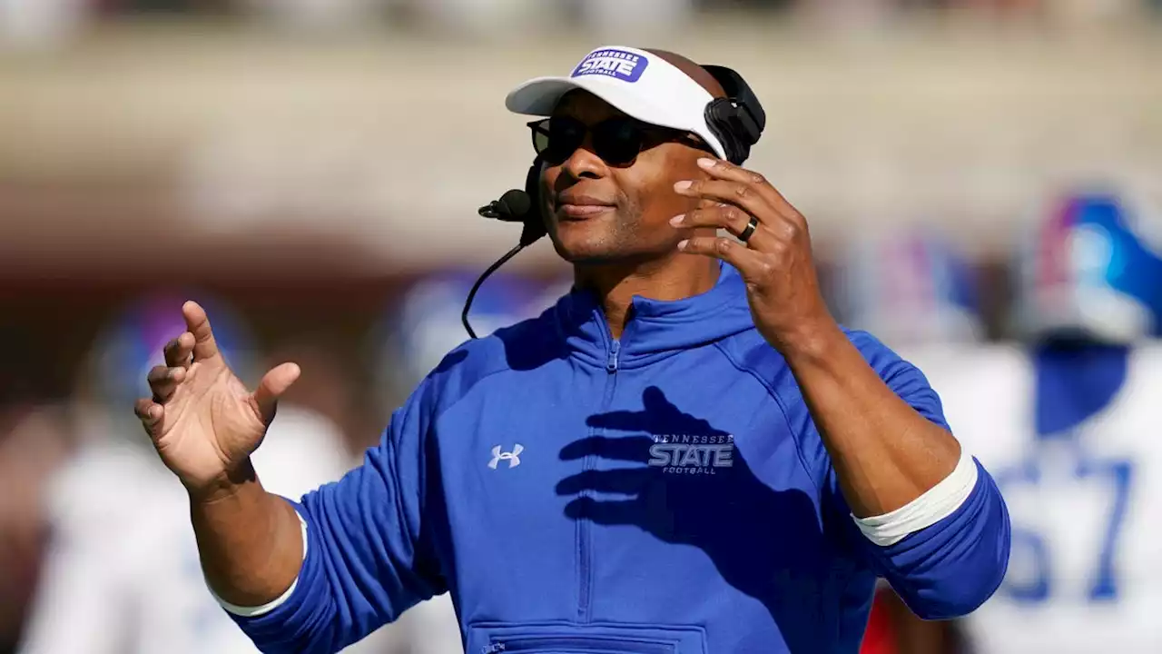 Tennessee State coach Eddie George says his son can't go to school at Jackson State, Michigan