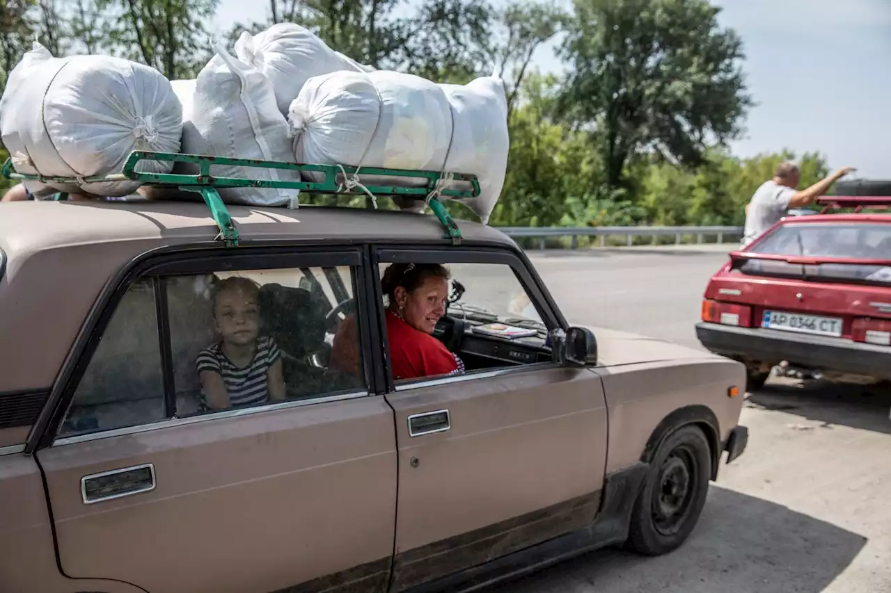 Crossing Ukraine’s armored curtain to deliver people, and toilet paper